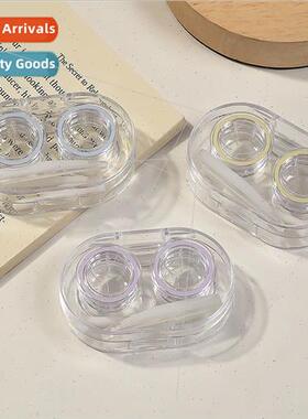 Contact lens case pupil case portable storage box multiple p