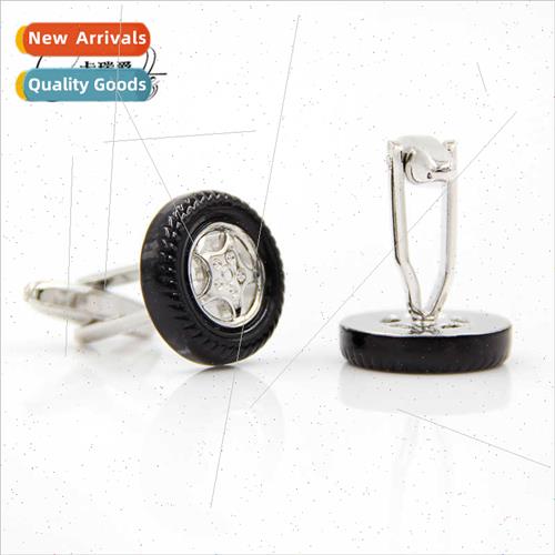 Car Tire Shape Men French Business Metal Cuff Studs Cufflink