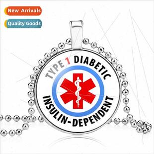 AccessoriesStar of feMedical Diabetic Alert NecklacePendantD
