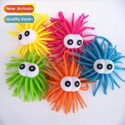 Creative colorful convex eye flash sea urchin ball sss relie