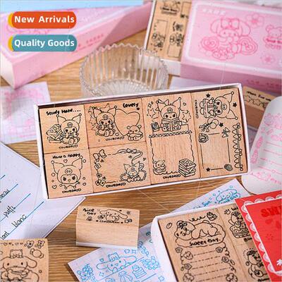 Holiday Change Change Series Handbook Stamps Wooden Cute Chi