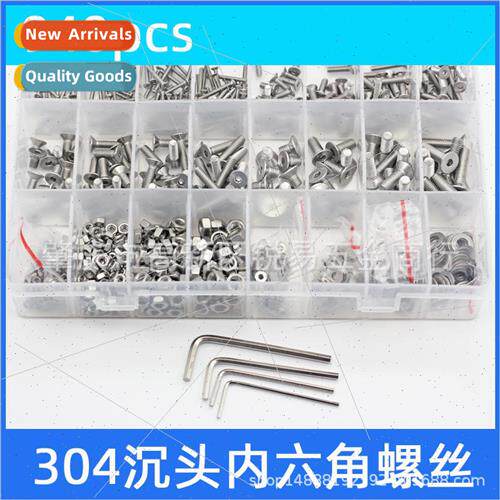 940pcs 304 hexagon socket head cap screws flat head socket h