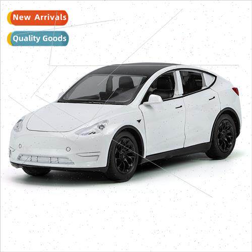 1/32 Tesla MODELY alloy car model sound light back children
