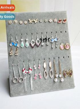 Velvet Jewelry Rack Vertical Plaque Stud Earring Holder Pin