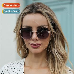 Star Sunglasses Retro Cut Irregular 2021 Edge New