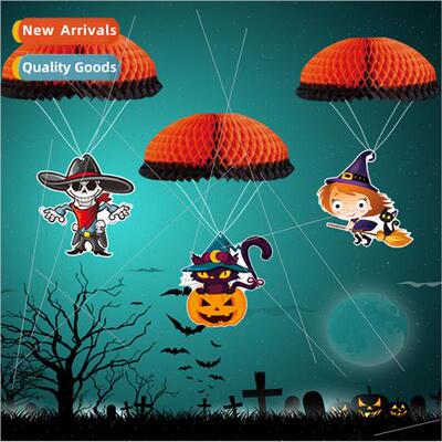 Halloween horror decoration parachute honeycomb ball set wch