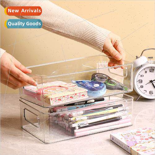 Desktop Transparent Storage Box Book Box Cosmetic Jewelry Or