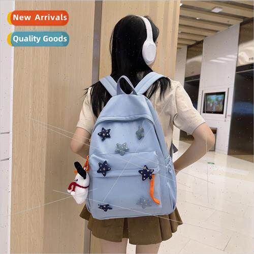 Korea schoolbag female fashion cute star shoulder bag comput