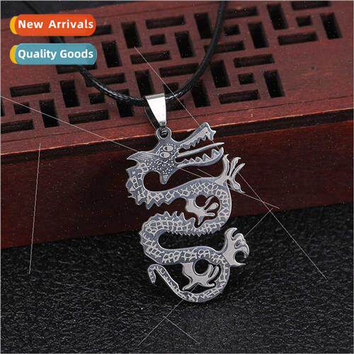 Personalized creative retro zodiac dragon tanium steel penda