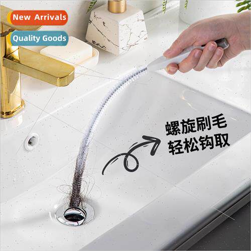 2-in-1 Pipe Unclogger Tweezers No Dirty Hands Hair Cleaner H