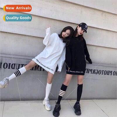 Cotton sports asymmetric knee calf socks socks female long c
