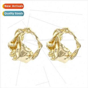 Fashion Geometric Metal Earrings Atmospheric Cool Alloy Plea