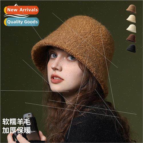 23 winter new French sheep felt hat thickened warm fisherman