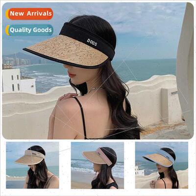 Straw can be rolled hollow cap female summer vinyl anti-ultr