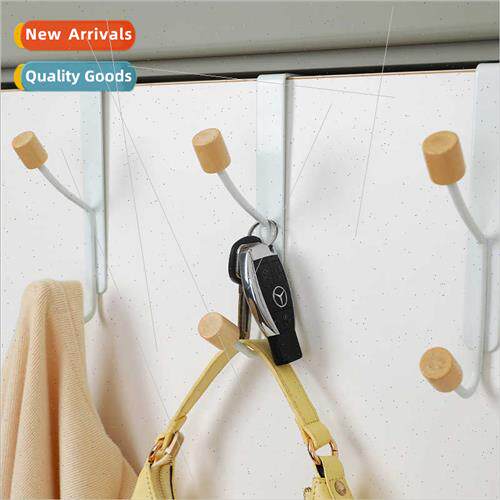 Japan-simple wooden double hook hooks hooks whout punching d