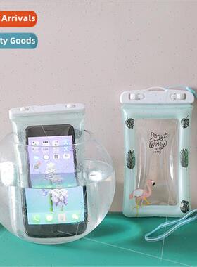 Waterproof bag cell phone can touch screen can float takeawa