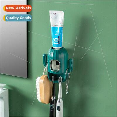 Transparent Mouthwash Cup Toothbrush Cup Shelf Wall Mounted