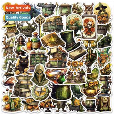 50 Vintage Jungle Magic Bazaar Stickers ggage Guar Skateboar