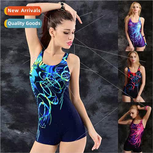 2024 New Multicolor Europe One-piece Sports Swimsu Women Rac
