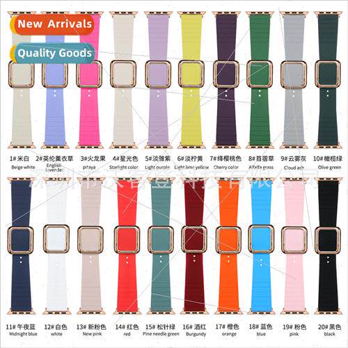 适用Apple Modern Silicone Watch BApple Watch8/SE/765432 Silv