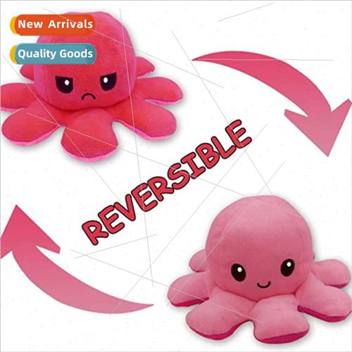 Cute flip octopus doll double-sided flip doll octopus plush