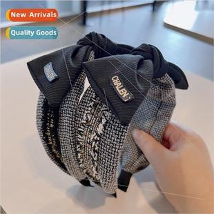 color headband retro hairpin Korea letters tassel mixed bow