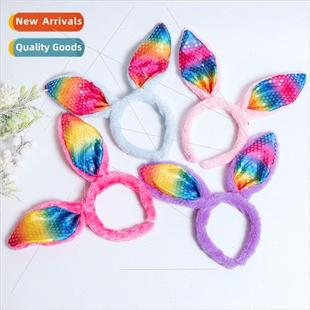 Rabb Ears Birthday Easter Halloween Sequins Bands New Hair