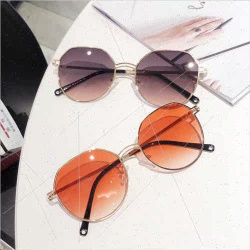 2019 metal round frame sunglasses retro ocean piece nd sungl