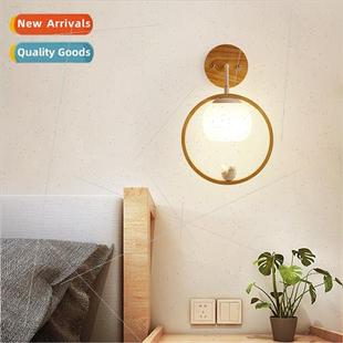 wall lamp creative Scandinavian bedside bird personaly log