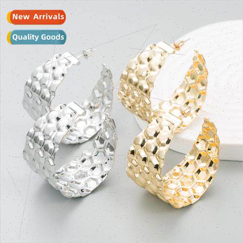 Europe fashion geometric C-shaped alloy earrings earrings fe
