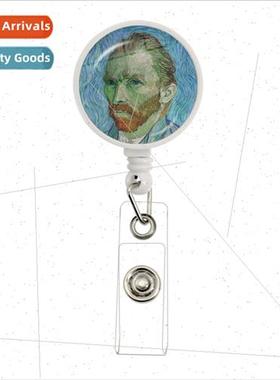 Badge Scroll Doctor Nurse Job Card Holder Van Gogh Employee