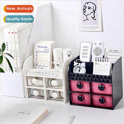 Drawer Cosmetic Organizer Plastic pstick Makeup Case Desktop