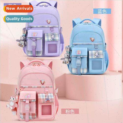 Girls schoolbag cartoon cute shoulder bag large capacy spine