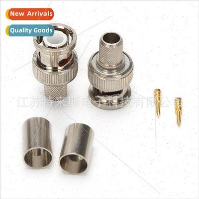 Copper bnc-c-j5 crimp 50-5 female screw pin bnc male to RG6/