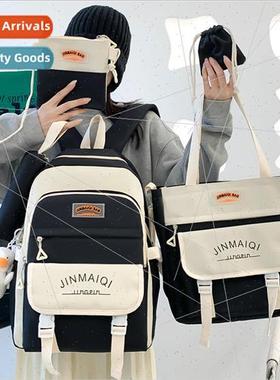 Schoolbag female Korean third to sixth grade collision backp