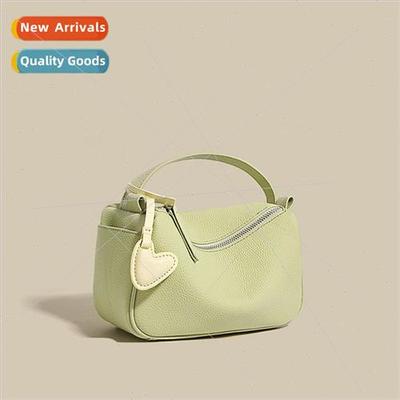Handbag 2023 new leather Boston bag women underarm bag head