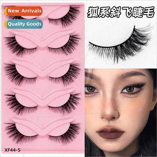 Europe Fox False Eyelashes 5 Pairs 3D Thick Curly Multi-Laye