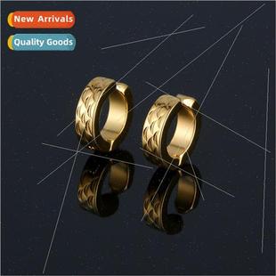 clips whout holes stainless scale ear fish pattern steel