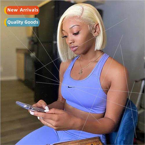 Europe fashion wig o head center parted short head cover fro