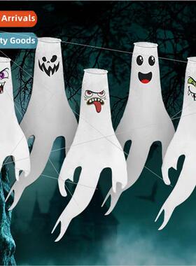 Halloween decorations hanging flag KTV bar spooky flag kinde