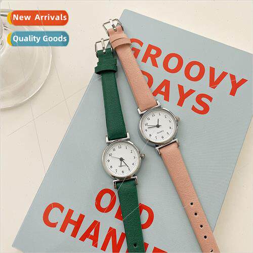 Round disk women watches senior sense niche light luxury tem