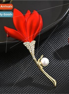 Flower language loyal love new pearl frosted red magnolia fl