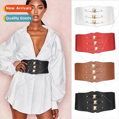 Europe wide waist seal retro girdle belt female tide fashion