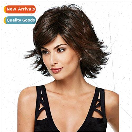 Europe ladies wigs reverse picking short hair fashion female