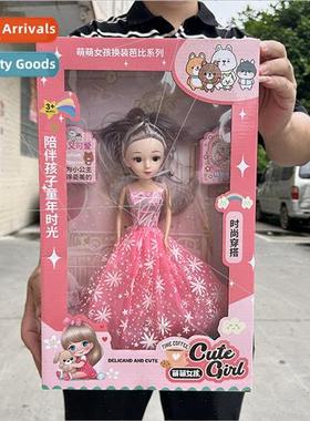 Girls play house 40cm color box princess doll set children d