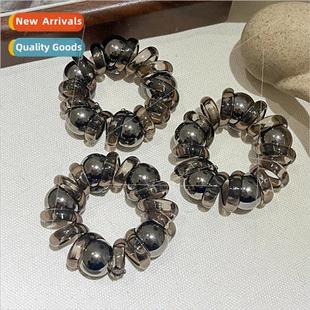 wire hair band Fashion simple telephone headdress larg pearl