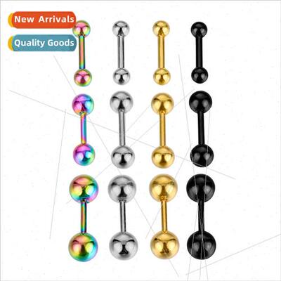 Tanium steel stainless steel nd ear bone stud barbell earrin