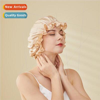 Shower Cap Dry Hair Cap Women Overhead Real Mulberry lk Fren