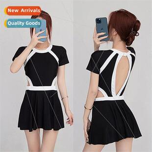 Korea ins swimsu womens one-piece conservative wh bra pads s