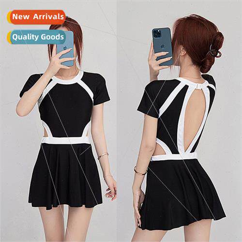 Korea ins swimsu womens one-piece conservative wh bra pads s